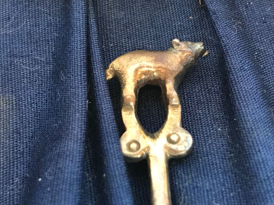 Vintage Jagat Narain & Sons India Sterling Silver Animal Themed Spoons 120g [Photo 7]