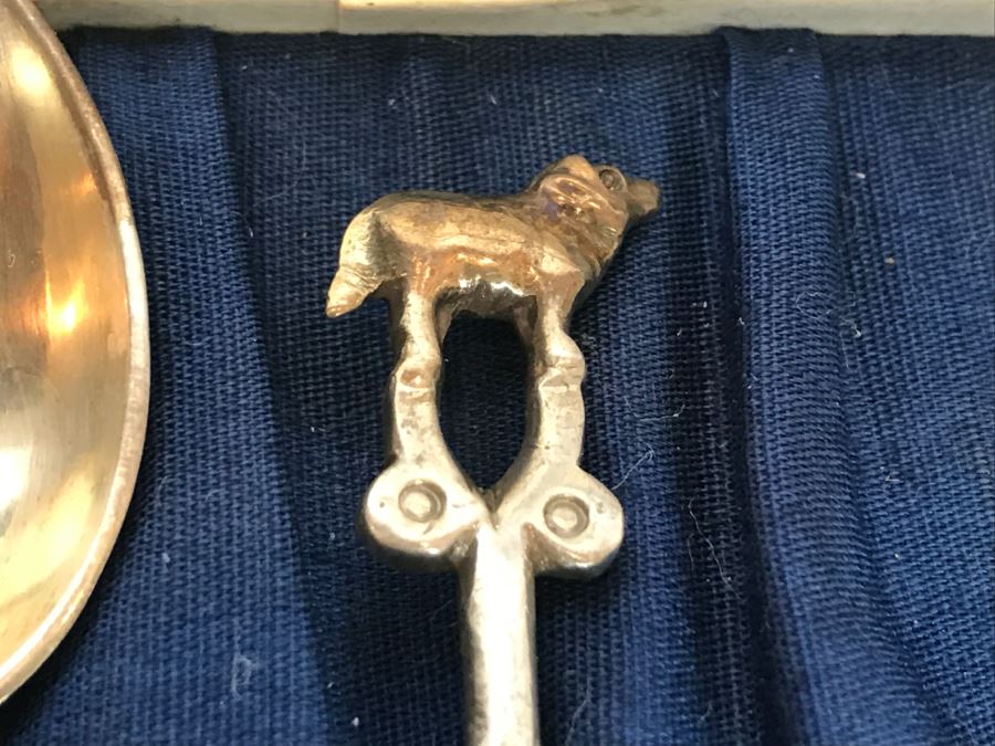 Vintage Jagat Narain & Sons India Sterling Silver Animal Themed Spoons 120g [Photo 6]
