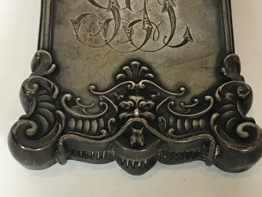 Vintage Ornate Repousse Silverplate Match Box Matchbox Holder [Photo 15]