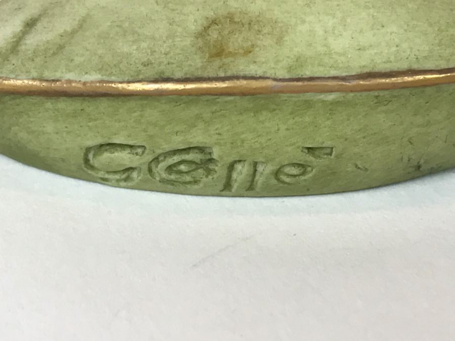 Vintage 1959 G. Calle Works Of Art Figurine Of Baby Petting Dog Italy [Photo 8]