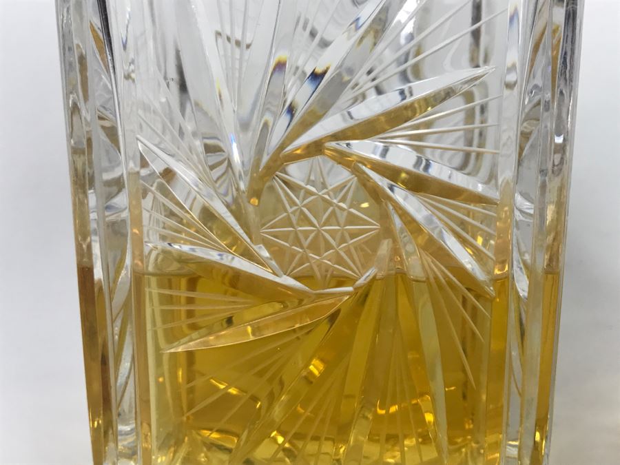 Pair Of Cut Glass Liquor Decanters With Stoppers [Photo 5]