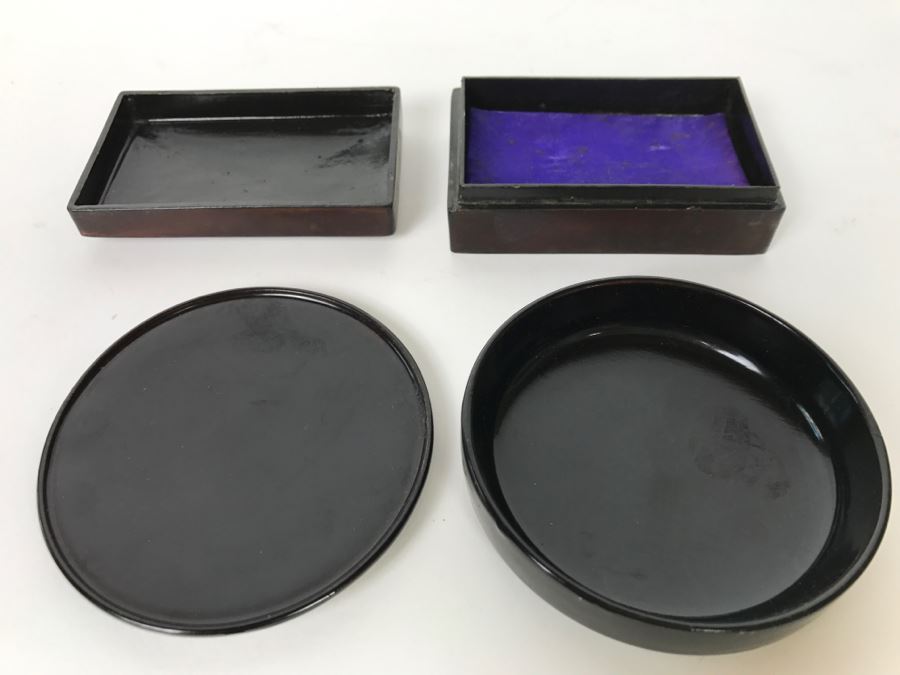 Pair Of Vintage Lacquer Boxes [Photo 7]