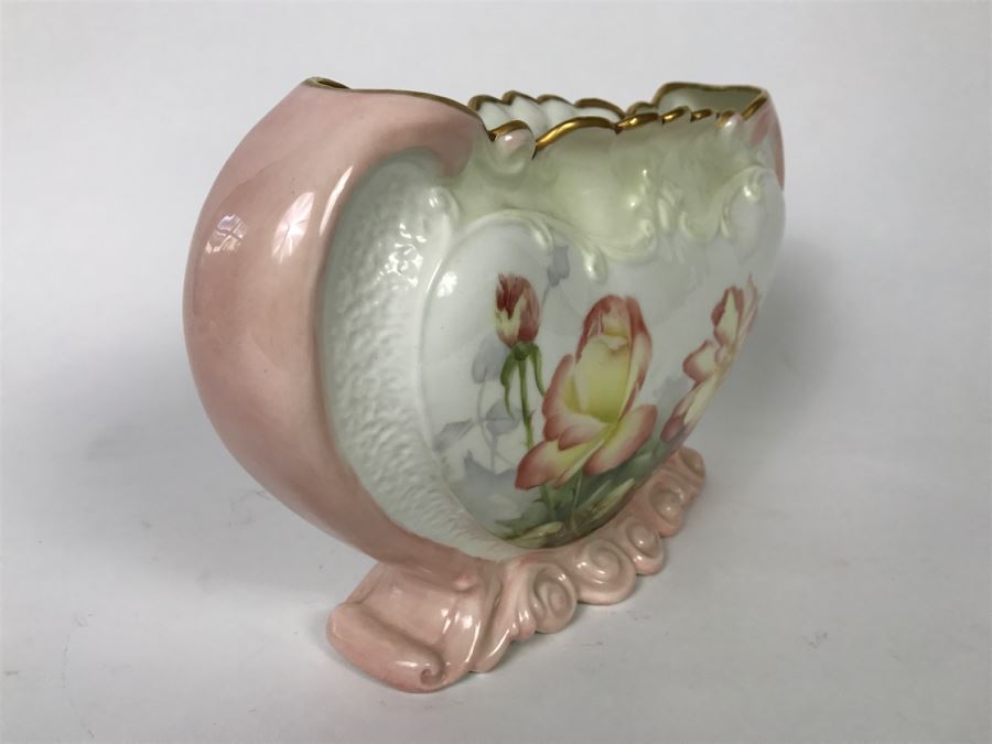 Vintage Hand Painted Planter International Porcelain Art Teachers, Inc Signed Jean Fickes [Photo 3]