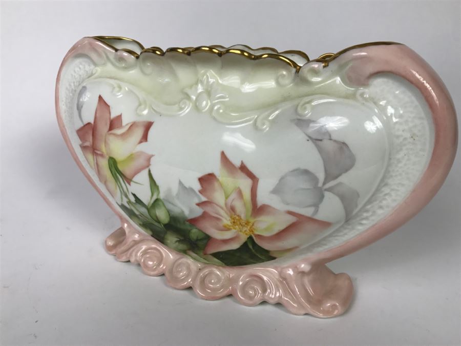 Vintage Hand Painted Planter International Porcelain Art Teachers, Inc Signed Jean Fickes [Photo 5]