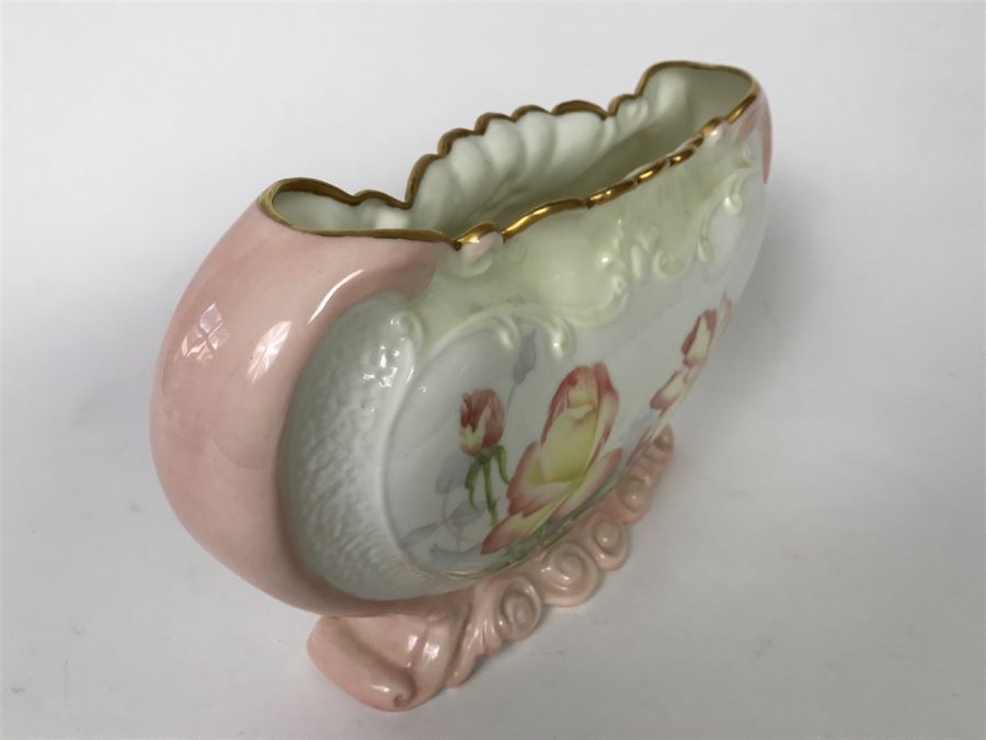 Vintage Hand Painted Planter International Porcelain Art Teachers, Inc Signed Jean Fickes [Photo 4]
