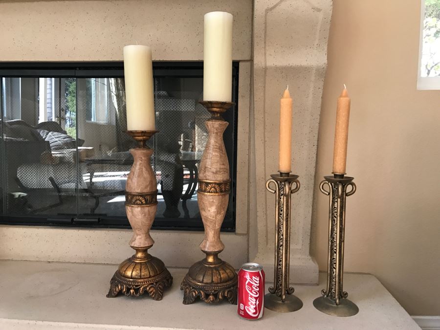 Set Of 4 Large Candle Holders [Photo 10]