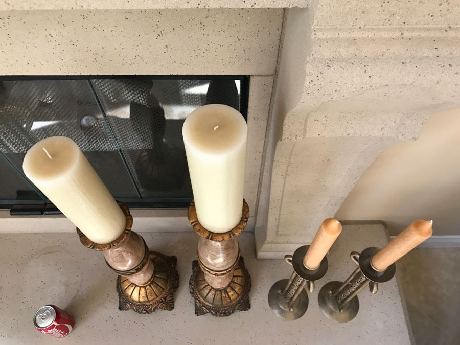 Set Of 4 Large Candle Holders [Photo 11]