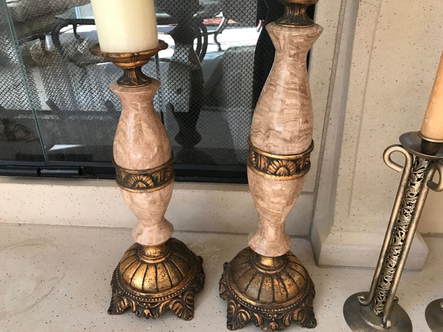 Set Of 4 Large Candle Holders [Photo 9]