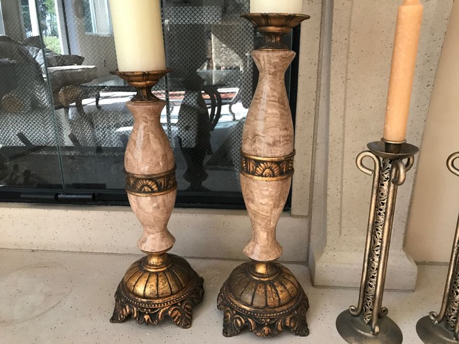 Set Of 4 Large Candle Holders [Photo 6]