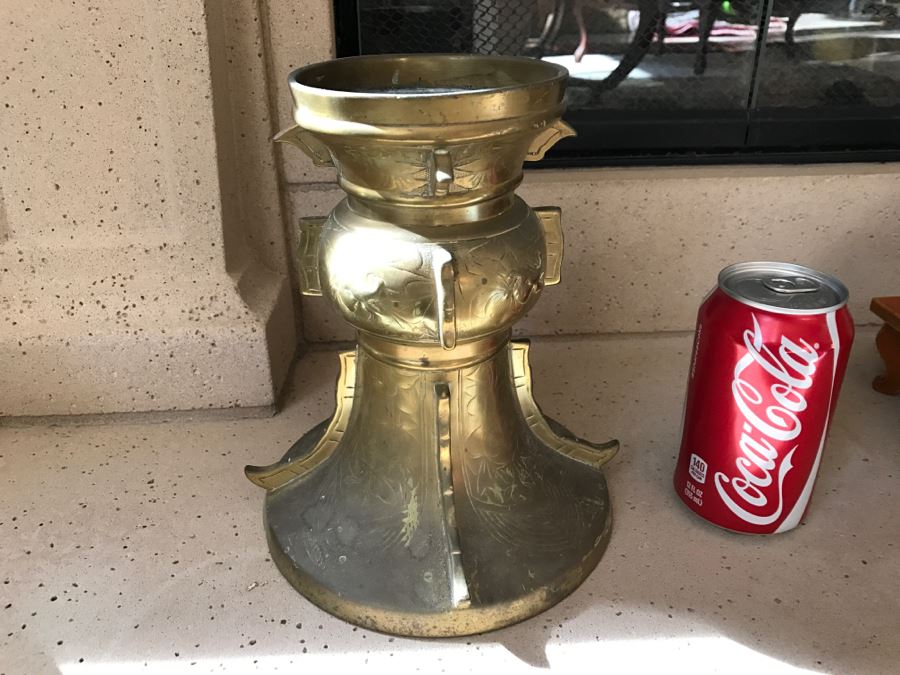 Brass Asian Candle Holder [Photo 1]
