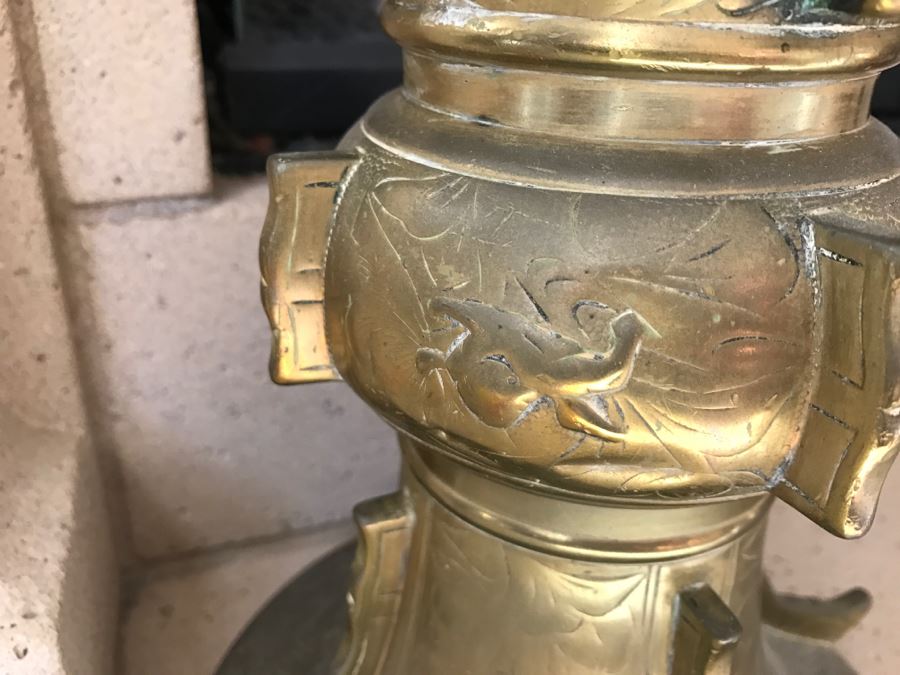 Brass Asian Candle Holder [Photo 4]