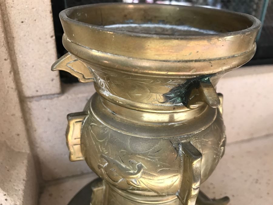 Brass Asian Candle Holder [Photo 5]