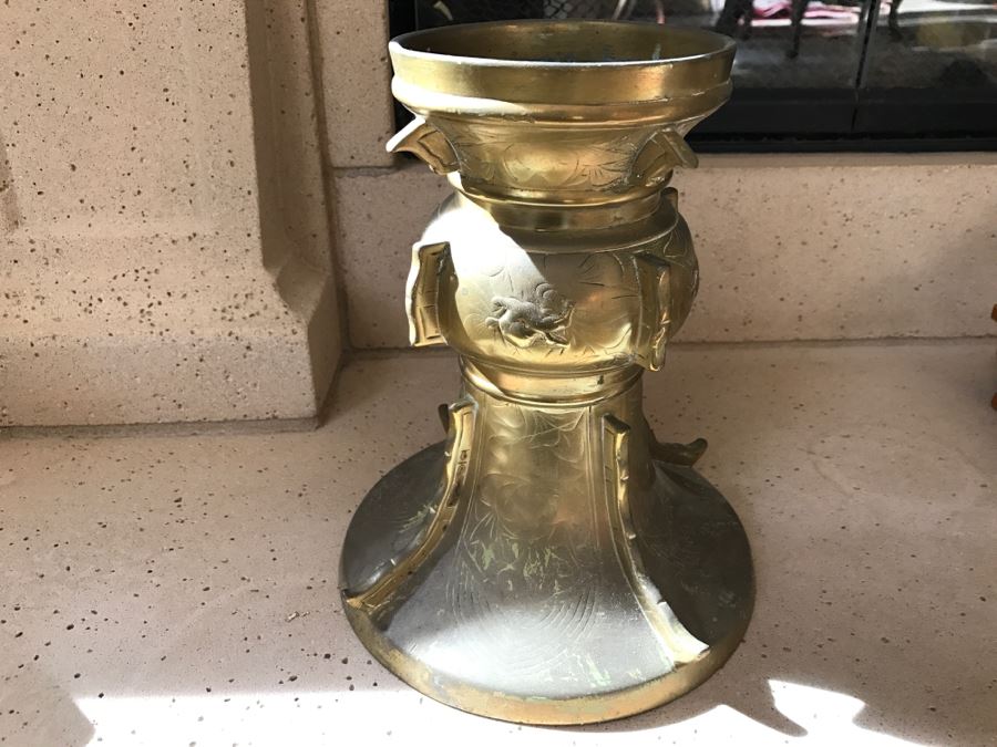 Brass Asian Candle Holder [Photo 6]