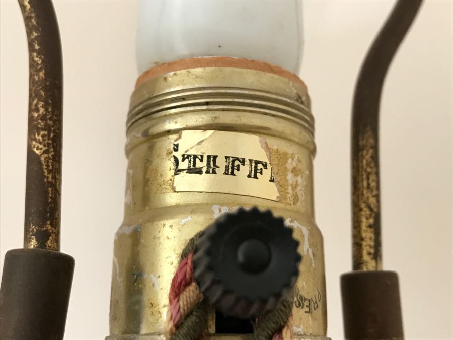 Pair Of Vintage Tall Brass And White Porcelain Table Lamps By Stiffel [Photo 2]