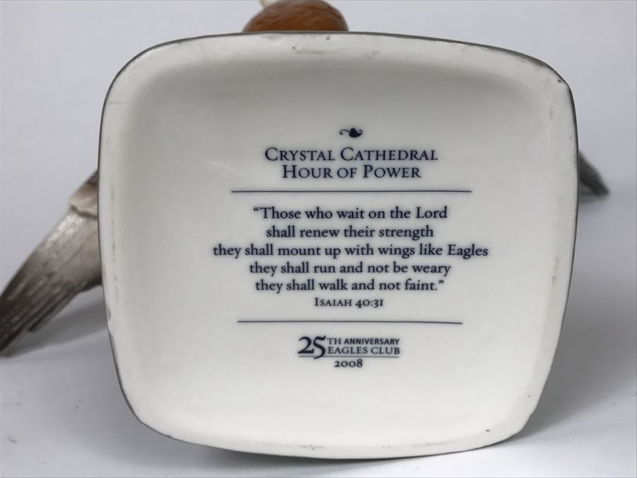 Crystal Cathedral Hour Of Power Eagle Figurine 25th Anniversary Eagles Club 2008 [Photo 2]