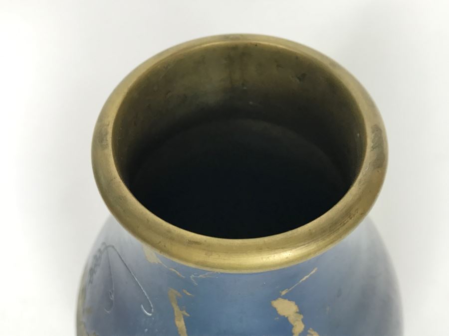 Vintage Japanese Brass Vase [Photo 5]