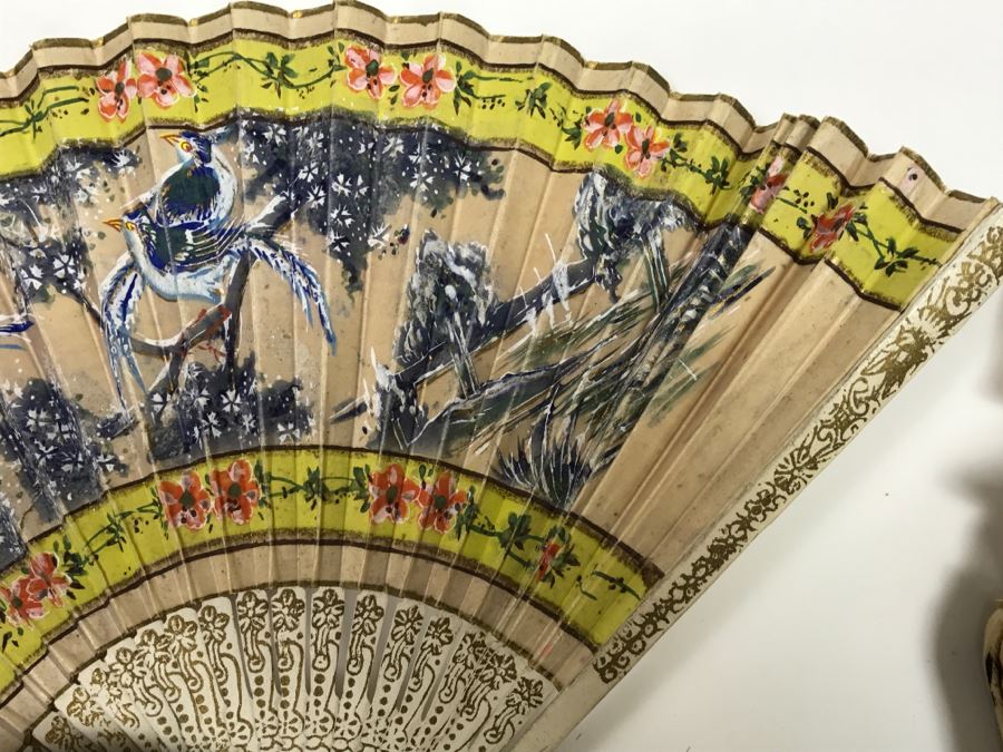 Vintage Lot Featuring Old Clown Doll, Vintage Fan, Vintage Playing Cards Case And Other Items [Photo 23]