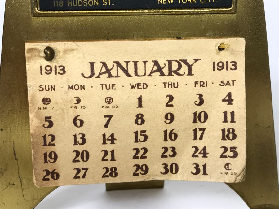 Vintage Advertising Mander's English Varnishes New York City 1913 Desk Calendar [Photo 5]