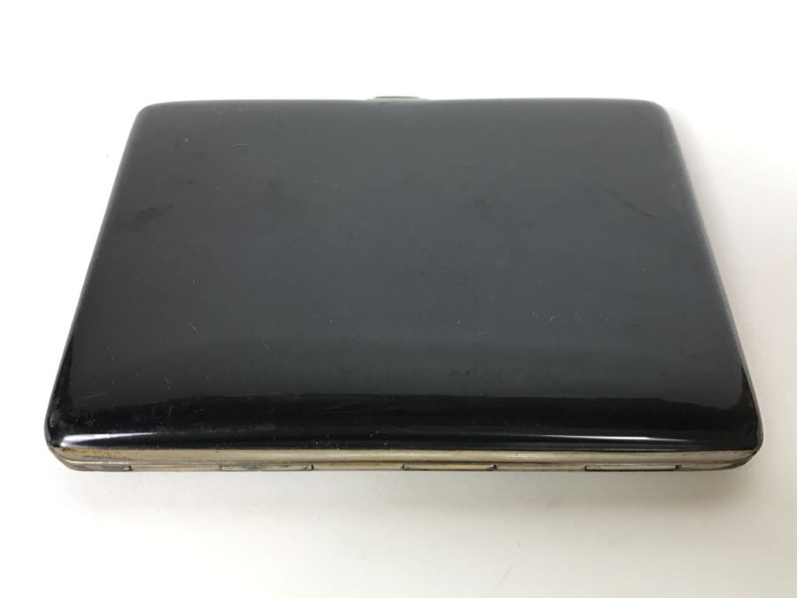 Vintage Signed Asian Cigarette Case With Bird And Floral Motif [Photo 6]