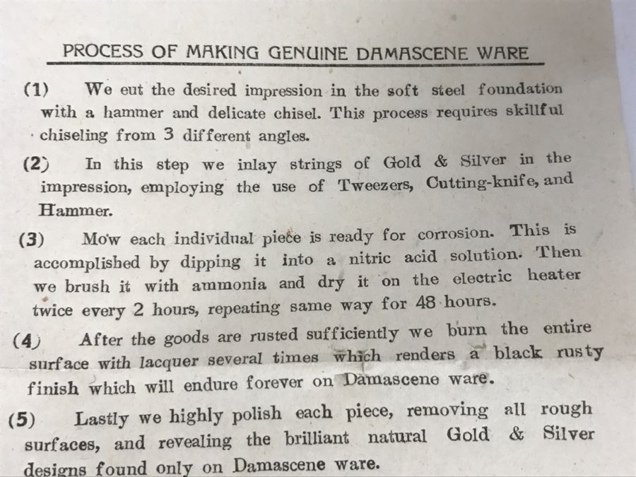 Vintage Japanese Kyoto Damascen Ware Case Gold And Silver Tiger Cigarette Case Amita Damascene [Photo 12]