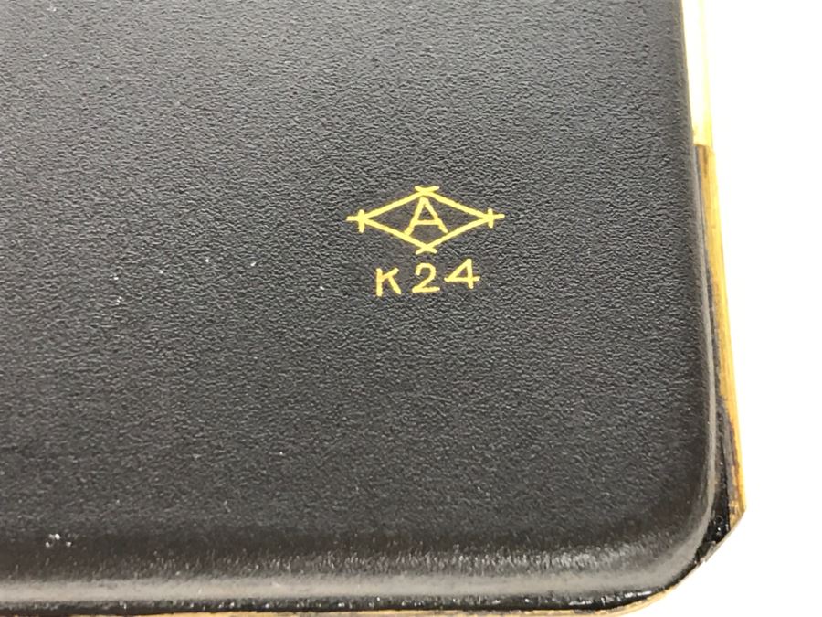 Vintage Japanese Kyoto Damascen Ware Case Gold And Silver Tiger Cigarette Case Amita Damascene [Photo 6]