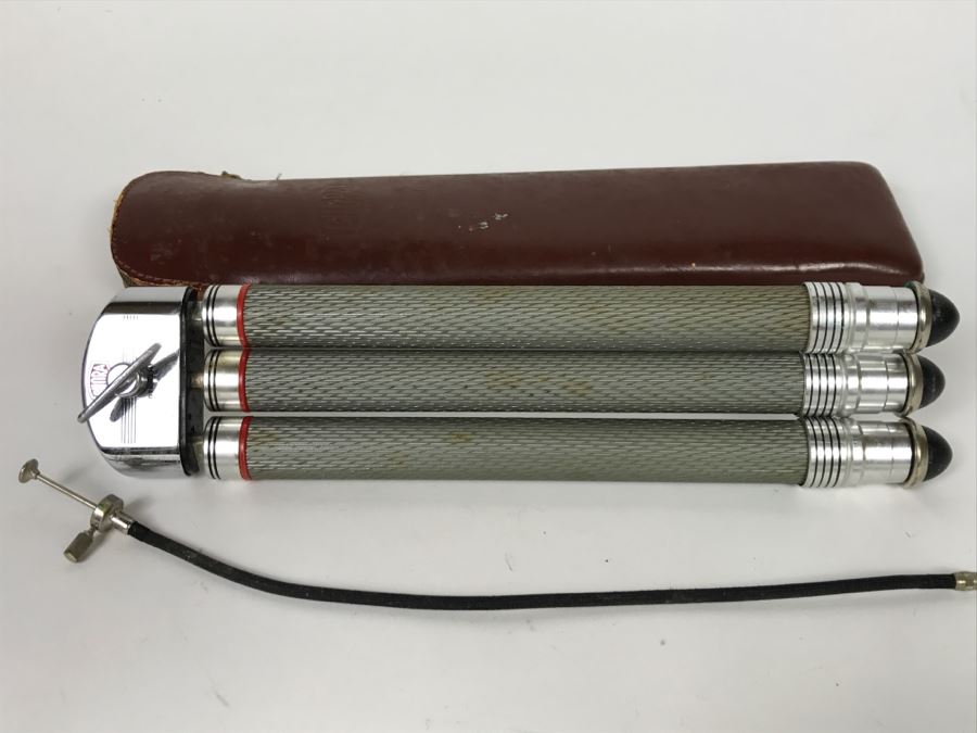 High Quality Biloret 2017 Telescoping Tripod With Leather Carrying Case Germany [Photo 5]