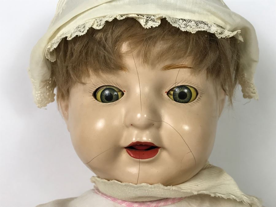 Antique 1917-1922 Zaiden Composition Doll By Colonial Toy Mfg Co - See Photos For Condition [Photo 2]
