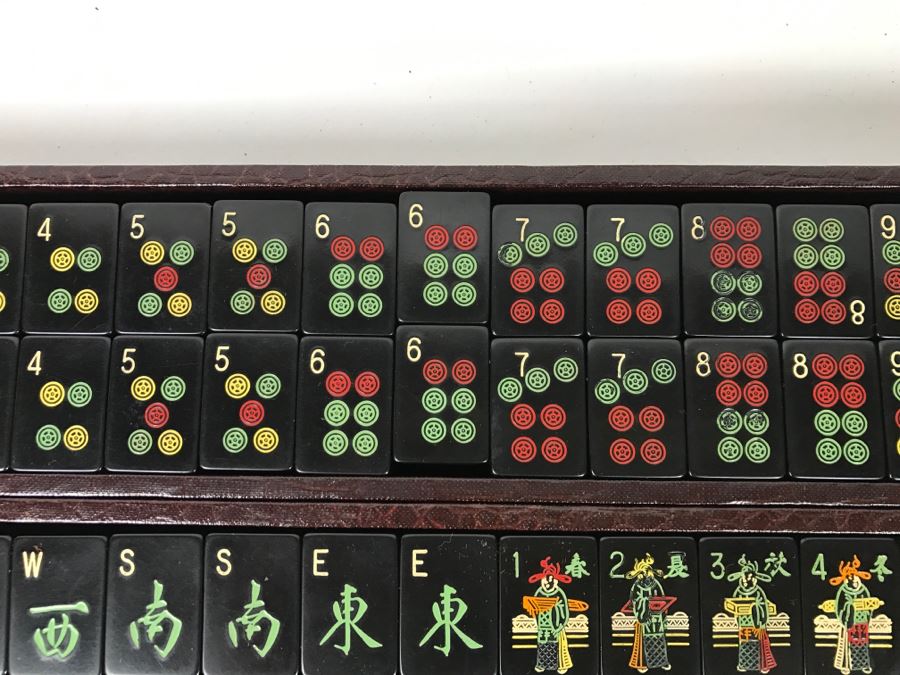 Vintage Mahjong Chinese Game Set With Carrying Case [Photo 15]