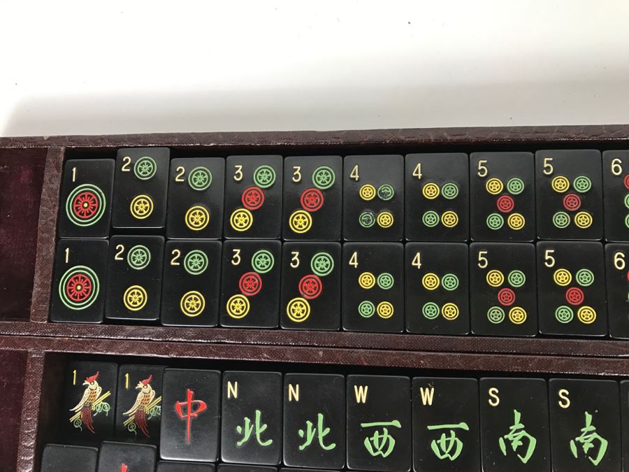 Vintage Mahjong Chinese Game Set With Carrying Case [Photo 16]