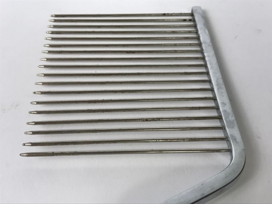 Vintage Web Floral Design Sterling Silver 925 Handle Angel Food Cake Comb Server [Photo 7]