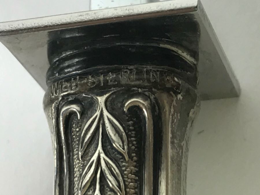 Vintage Web Floral Design Sterling Silver 925 Handle Angel Food Cake Comb Server [Photo 5]