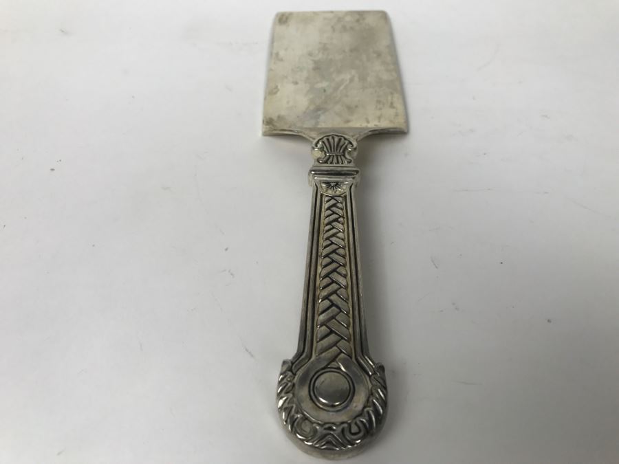 Vintage Ornate Godinger Silverplate Serving Spatula Server Celtic Pattern [Photo 2]