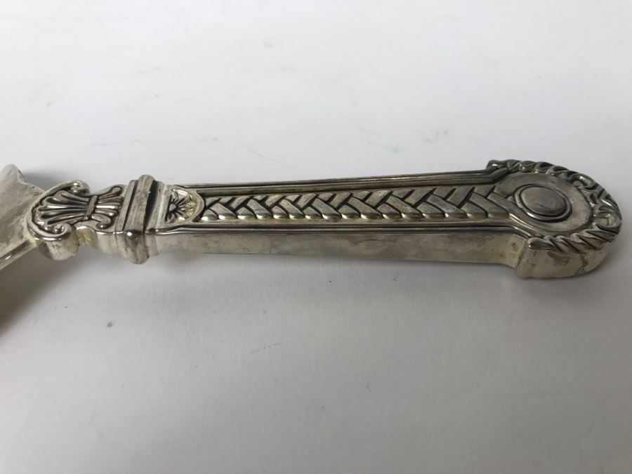 Vintage Ornate Godinger Silverplate Serving Spatula Server Celtic Pattern [Photo 5]