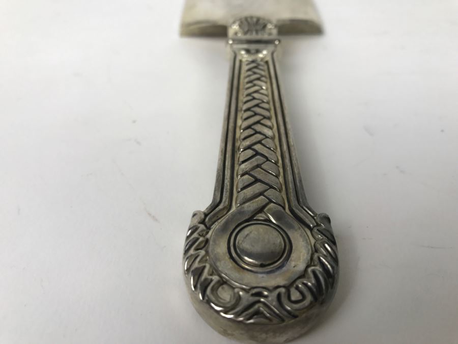 Vintage Ornate Godinger Silverplate Serving Spatula Server Celtic Pattern [Photo 3]
