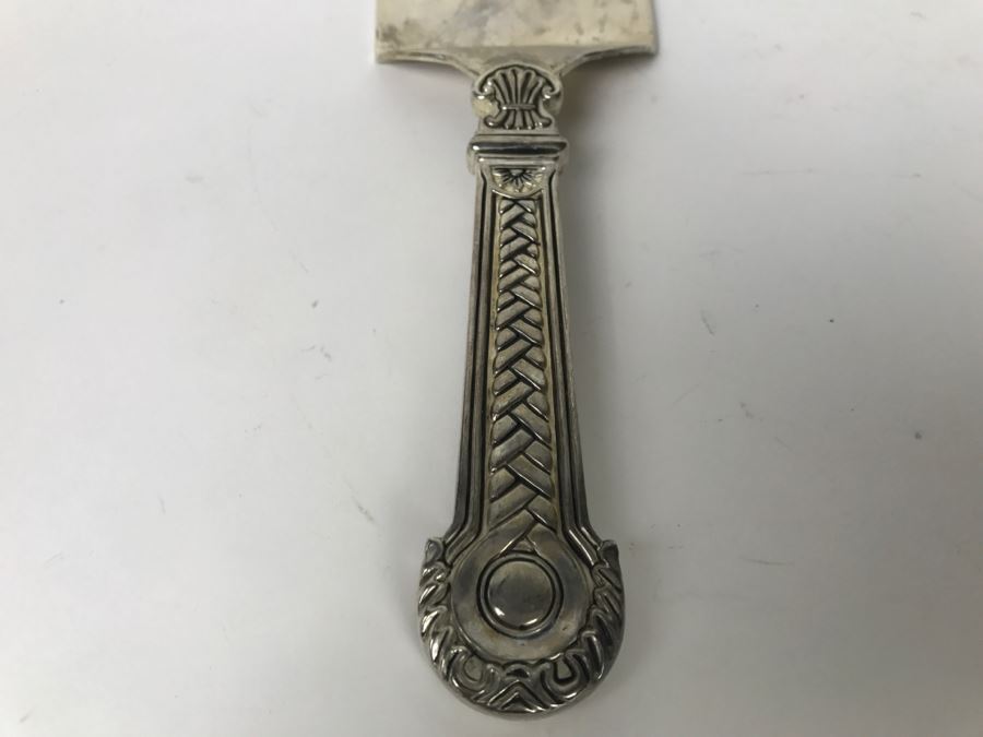 Vintage Ornate Godinger Silverplate Serving Spatula Server Celtic Pattern [Photo 4]