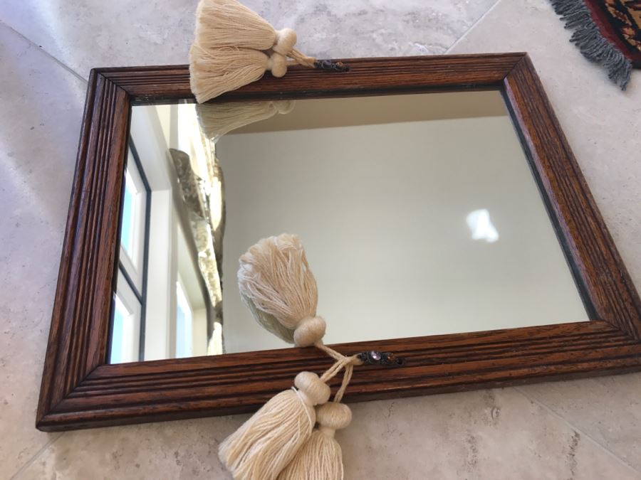 Vintage Wooden Wall Mirror [Photo 7]