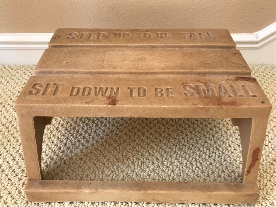 Vintage EMPIRE Toys Kids Step Stool 'Step Up To Be Tall - Sit Down To Be Small' [Photo 6]