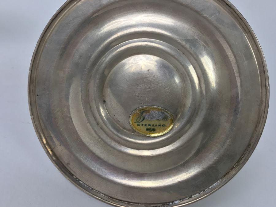 Pair Of Gorham Sterling Silver Weighted Candlestick Holders - One Is Broken [Photo 6]