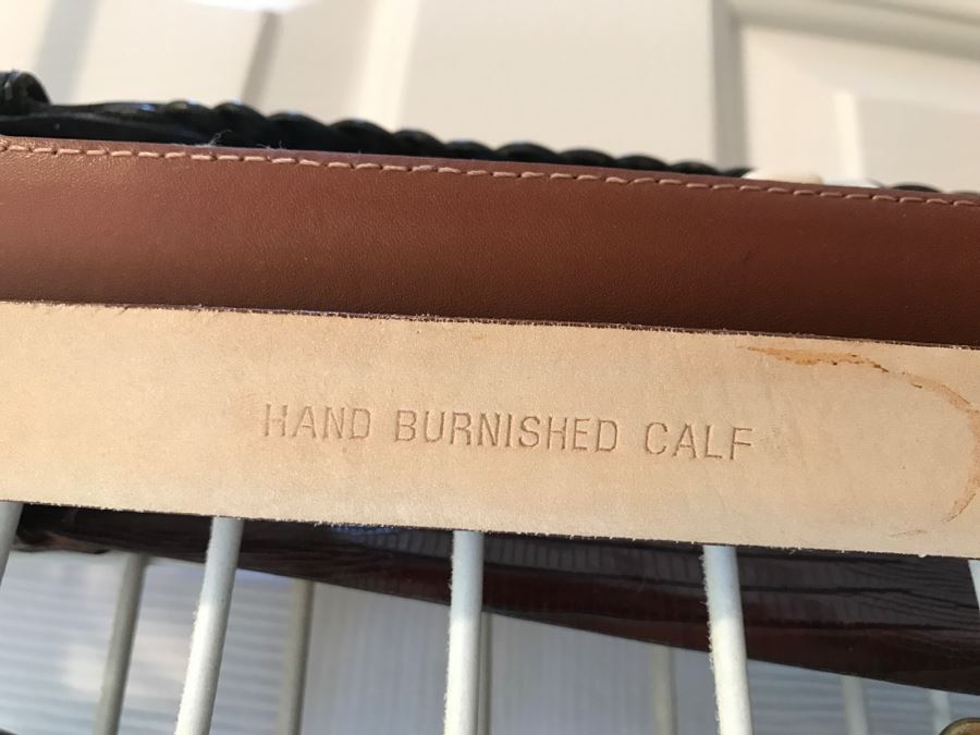 Nice Collection Of Men's Leather Dress Belts Yves Saint Laurent, Pierre Cardin And More Sizes 38ish [Photo 6]