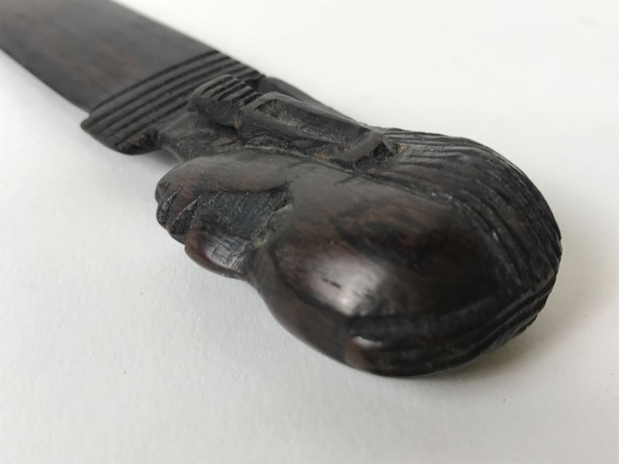 Carved Wood African Letter Opener [Photo 5]