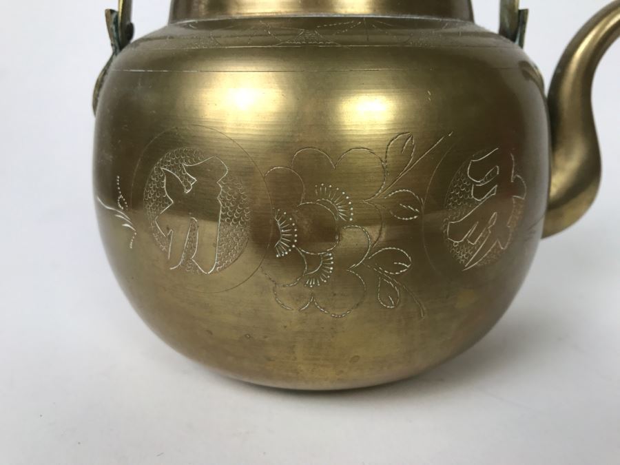 Vintage Asian Brass Teapot [Photo 3]