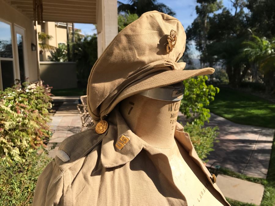 Vintage Girls ARMY Nurse WWII Uniform Hand Made In India Includes Jacket With Belt, (2) Hats, (2) Skirts And Extra Buttons [Photo 17]