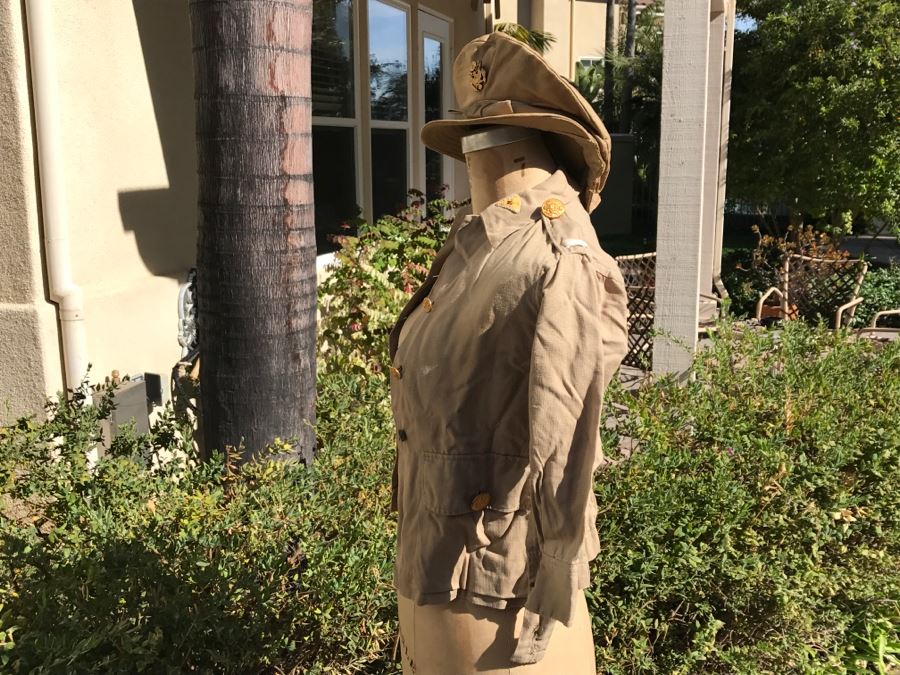 Vintage Girls ARMY Nurse WWII Uniform Hand Made In India Includes Jacket With Belt, (2) Hats, (2) Skirts And Extra Buttons [Photo 31]