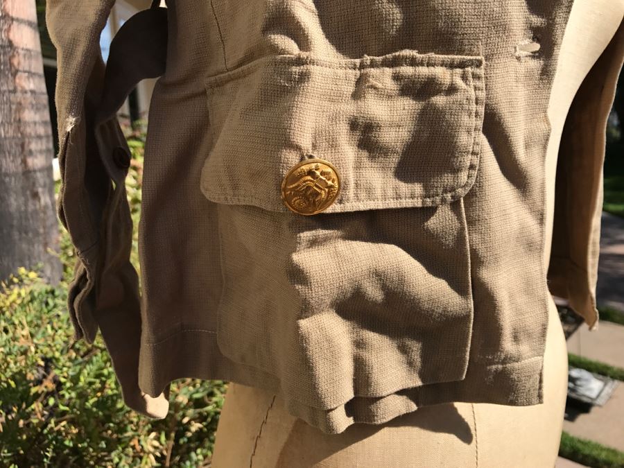 Vintage Girls ARMY Nurse WWII Uniform Hand Made In India Includes Jacket With Belt, (2) Hats, (2) Skirts And Extra Buttons [Photo 19]
