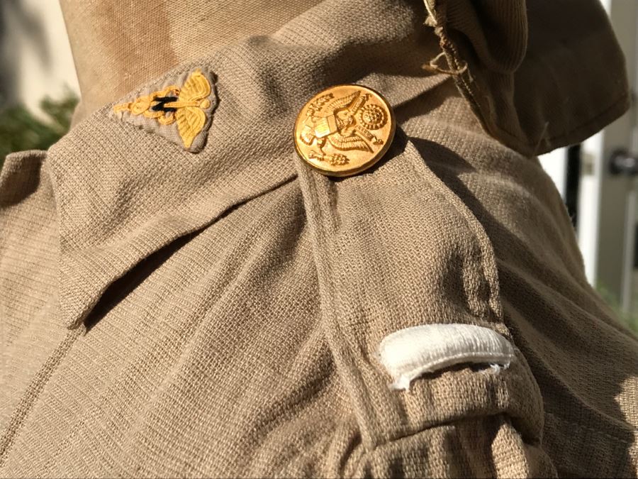 Vintage Girls ARMY Nurse WWII Uniform Hand Made In India Includes Jacket With Belt, (2) Hats, (2) Skirts And Extra Buttons [Photo 10]