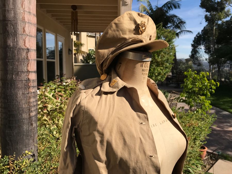 Vintage Girls ARMY Nurse WWII Uniform Hand Made In India Includes Jacket With Belt, (2) Hats, (2) Skirts And Extra Buttons [Photo 18]