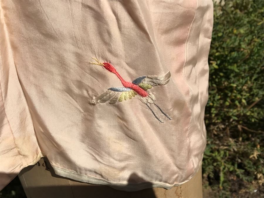 Vintage 1940's Japanese Girl's Kimono Robe Made In Occupied Japan [Photo 4]