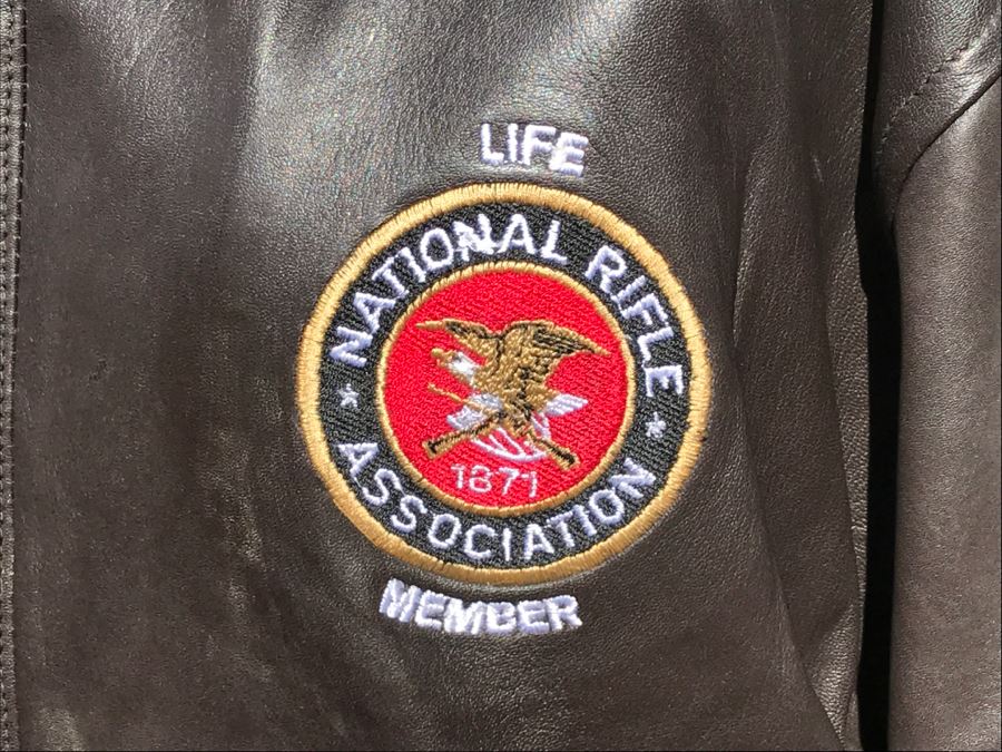 Men's Leather National Rifle Association NRA Life Member Jacket Size M [Photo 3]