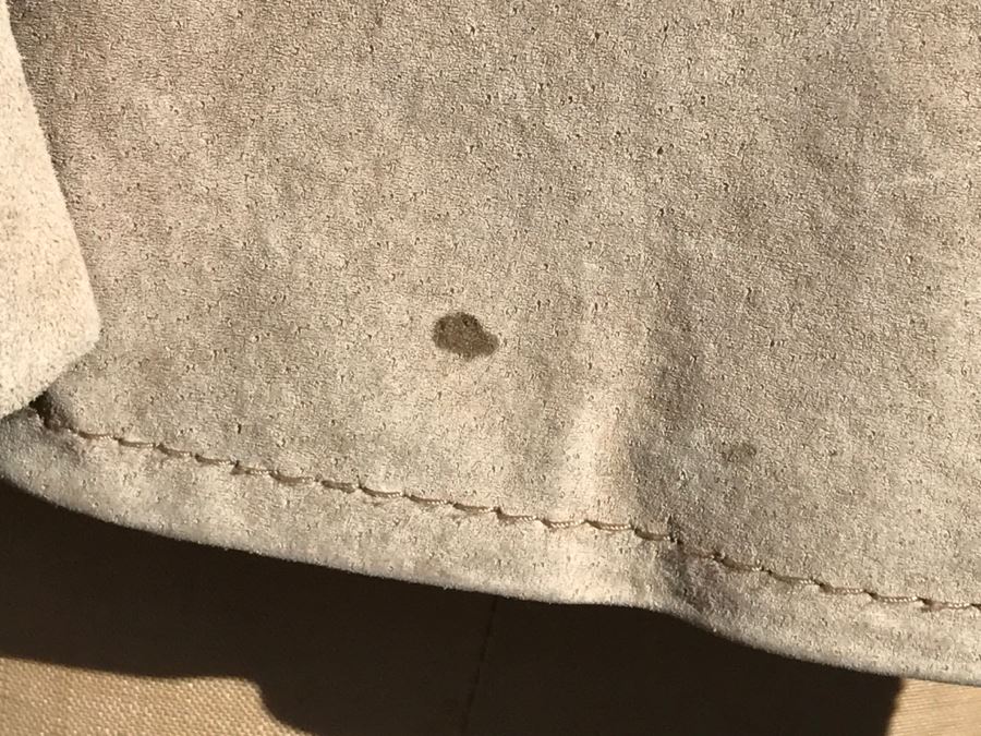 Women's Tan Suede Leather Jacket Size PM [Photo 3]