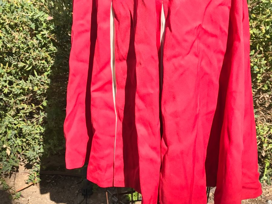 Vintage Red Temple University Cheerleading Uniform Outfit [Photo 4]